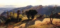 Mountain House with Strong Shadow