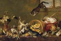 Catfight in a Pantry