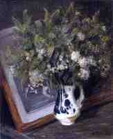 Flowers in a Delft Jug