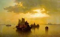 River with Fishing Boats