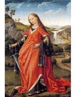 Saint Catherine in a landscape