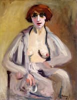 Self-Portrait in an Open Dressing Gown