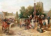 Proclaiming Stagshaw Fair at Corbridge, Northumberland