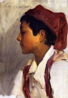 Head of a Neapolitan Boy in Profile