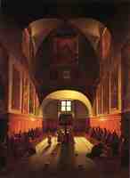 The Interior of the Capuchin Chapel In the Piazza Barberini (after Francois Marius Granet)