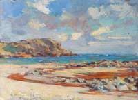 Beach Scene with Sandy Bay