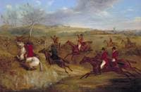The Belvoir Hunt: Jumping into and out of a Lane