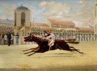 The Dead Heat for the Doncaster St Leger, with 'Voltigeur' and 'Russborough'