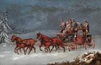 Mail Coach in a Snowstorm