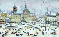 Lubyanka Square in Winter