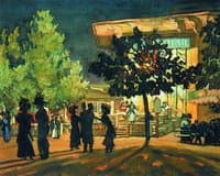 Tverskoi Boulevard at Night