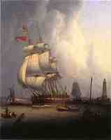 Ships Leaving Boston Harbor