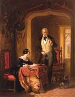 Sir Walter Scott Dictating to His Daughter, Anne, in the Armoury at Abbotsford