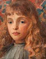 Portrait of a Girl with a Grey Dress
