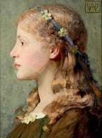 Portrait of a Girl with Primroses