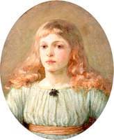 Portrait of a Young Girl Wearing a Brooch of Irises