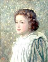 Portrait of a Young Girl with a Ribbon in her Hair