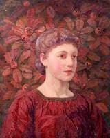Portrait of a Young Girl with Medlars