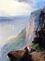 View of the Hudson River from Guttenberg, NJ