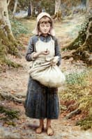 Girl on a Woodland Path