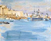 Malta Grand Harbour – HMS 'Shropshire', HMS 'London'