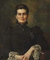 Portrait of Charlotte Anne Elizabeth Moberley, Principal of St Hugh's