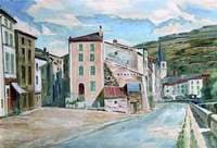 A Street in Issoire, France