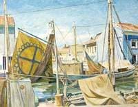 Italian Harbour Scene, Santa Margherita