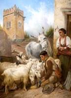 Feeding Goats in the Alhambra