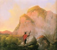 Indian Climber in the Adirondacks