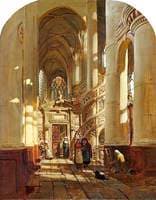 The Interior of a Church in Paris