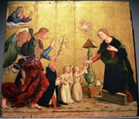 Annunciation con il cardinale Torquemada