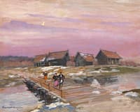 At the River Nerl. Early Spring