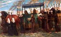 How Sir Launcelot Carried Queen Guinivere to Her Tomb