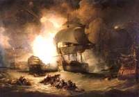 The Destruction of 'L'Orient' at the Battle of the Nile, 1 August 1798