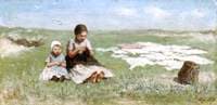 Two Girls on the Dunes, bleaching