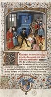 Miniature de dédicace à Philippe le Bon de l'ouvrage de Jean Miélot