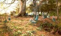 An Easter Holiday, the Children of Bloomsbury Parochial School in a Wood at Watford