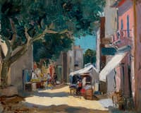 Market Scene in Sainte-Maxime
