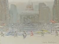 New York Snow Scene