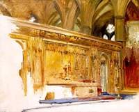 Interior of Westminster Abbey, London, Showing the High Altar