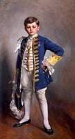 Sir John Carew Pole, 12th Bt, as a Pageboy