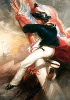 'The colours of old England he nail'd to the mast'
