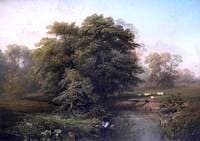 Landscape with River and Sheep