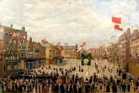 Wisbech Market Place, Cambridgeshire, during a Festival