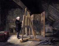 Sir George Harvey, Artist, in his Studio