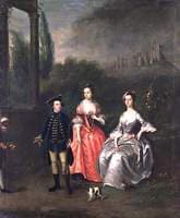 Captain Robert Fenwick, His Wife Isabella Orde, and Her Sister Ann