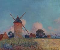 Landscape with Windmills