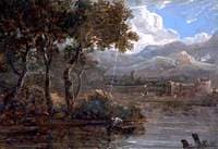 River Landscape with Ruined Castle