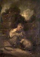 A Boy with a Lamb